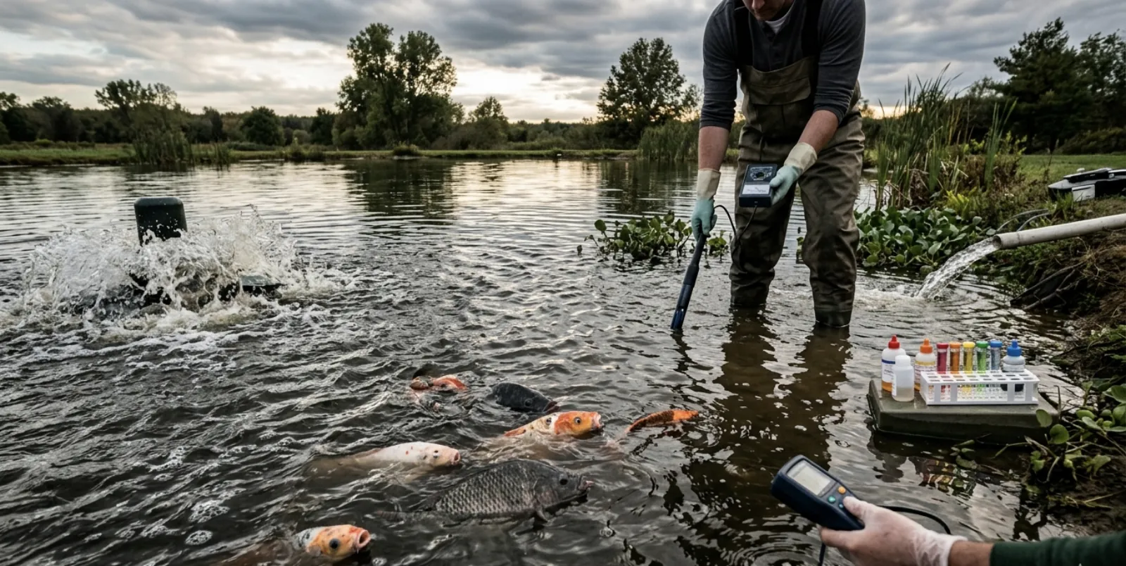 Ammonia Spikes in Fish Ponds: Causes, Detection & Response