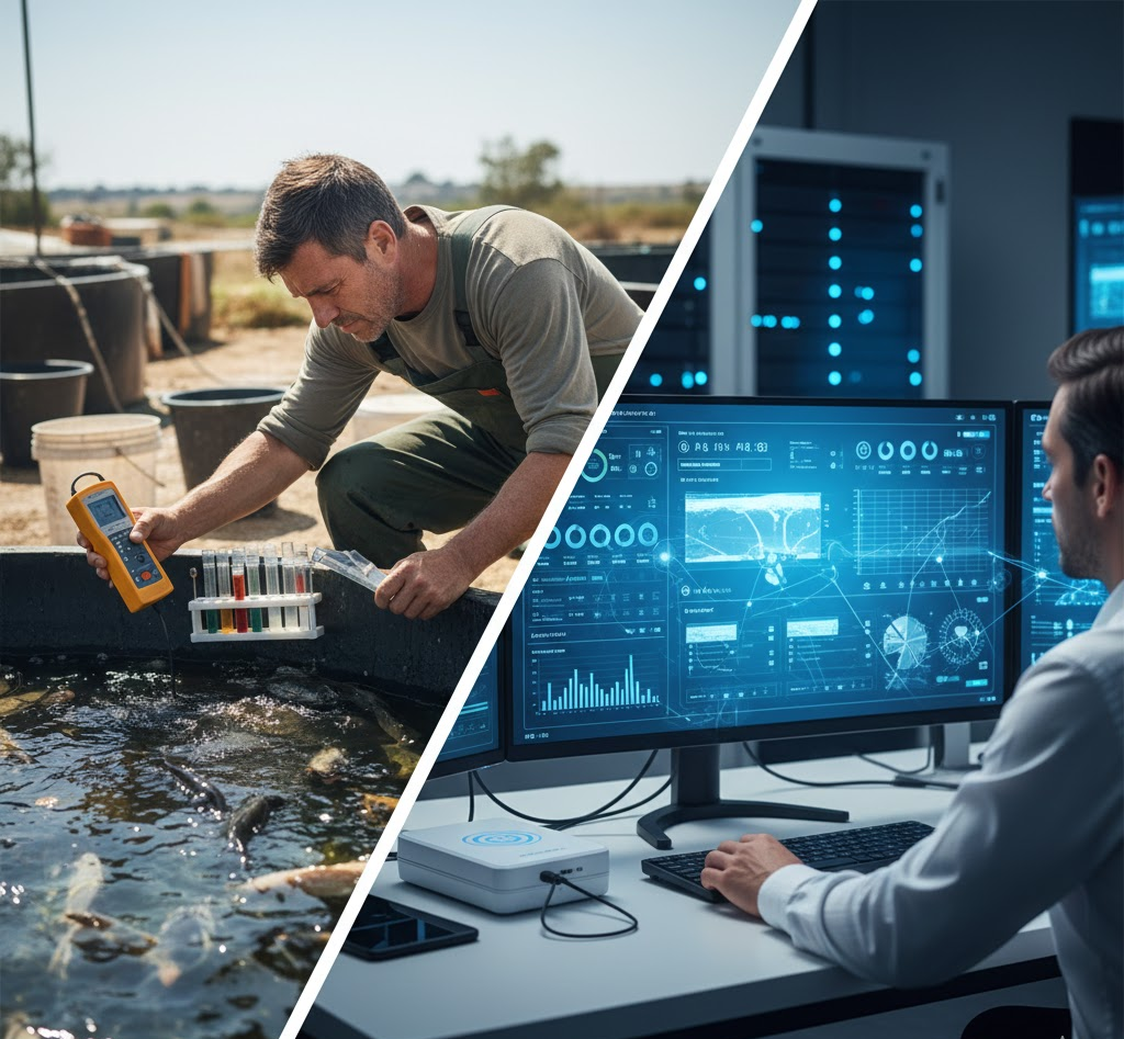 IoT vs Manual Water Testing in Aquaculture: A Practical ROI Analysis