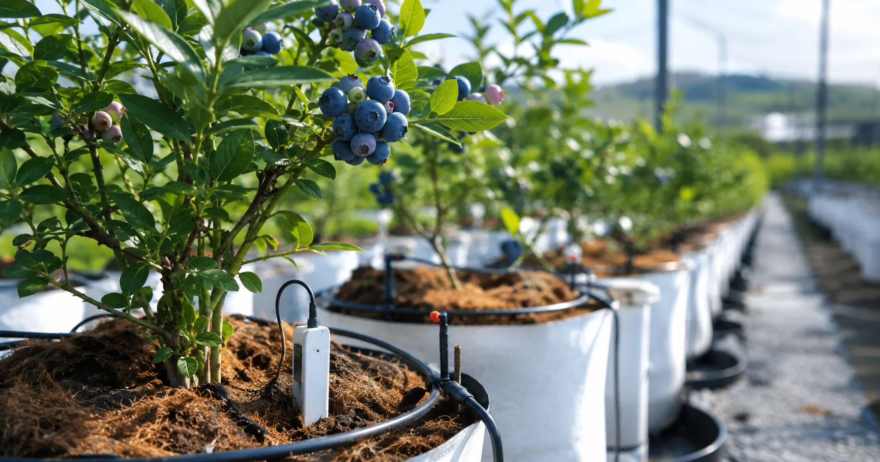 Blueberry Farm Monitoring: pH, EC, and Irrigation Control