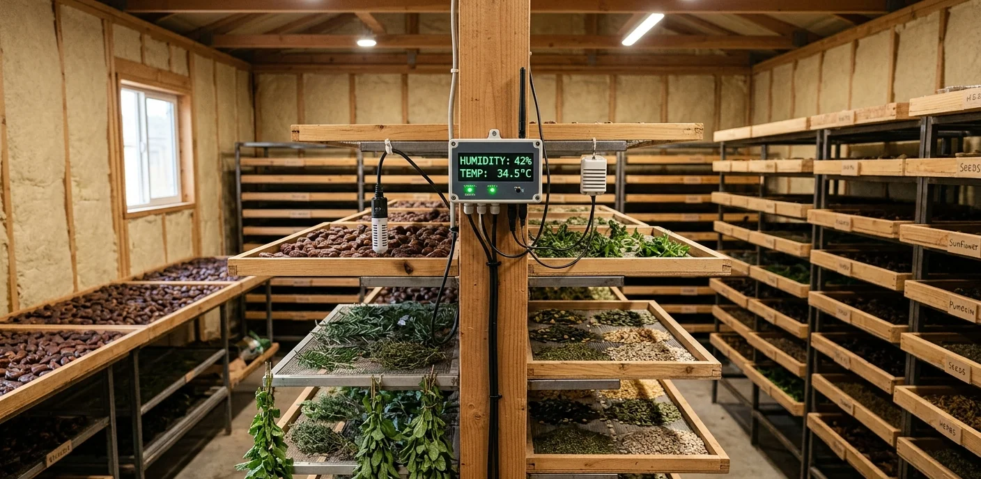 Drying Room Humidity Control: IoT System for Dates & Herbs